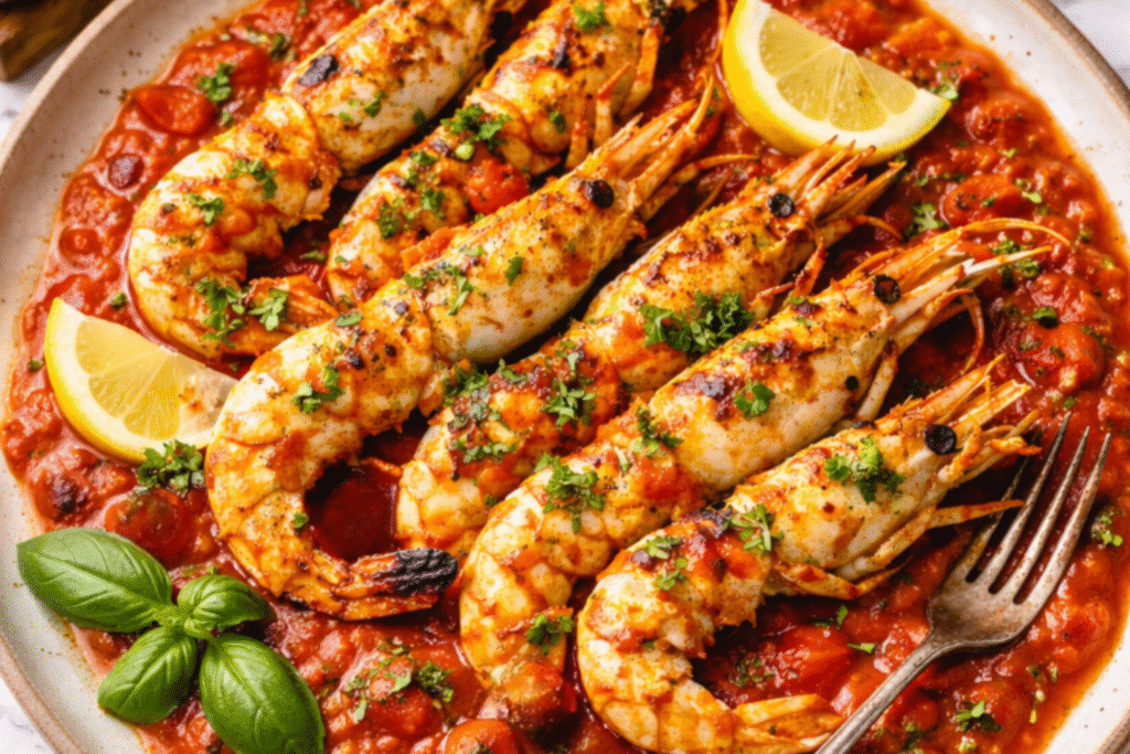 Grilled prawn