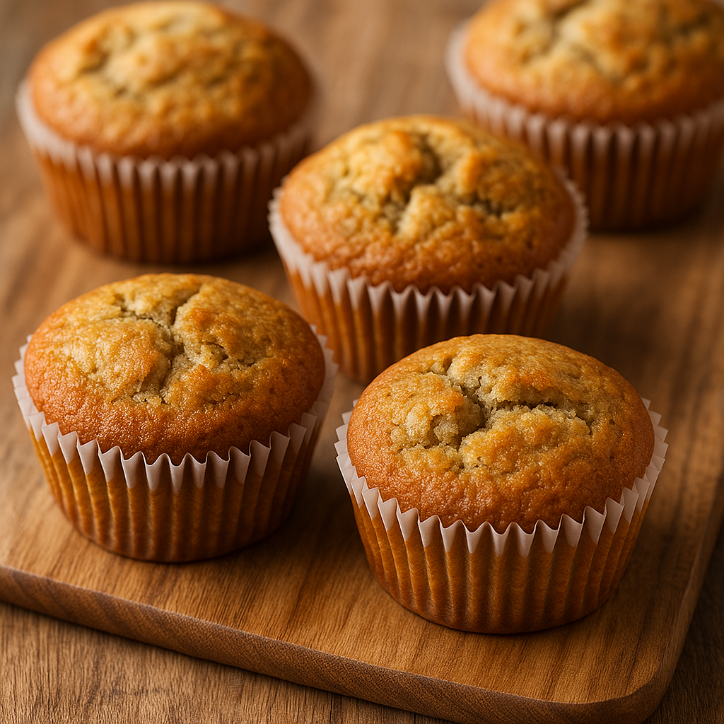 Freshly Baked Banana Muffins 1