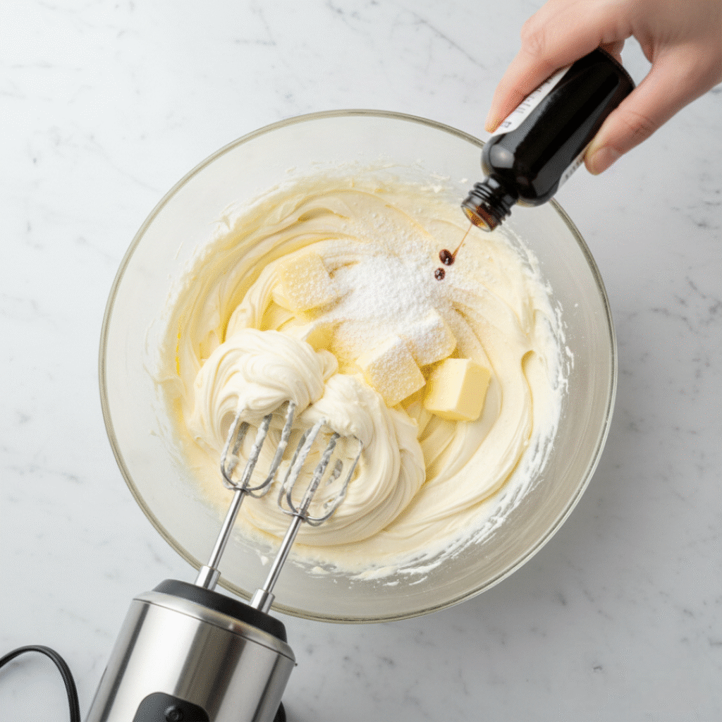 Cream Cheese Frosting Preparation