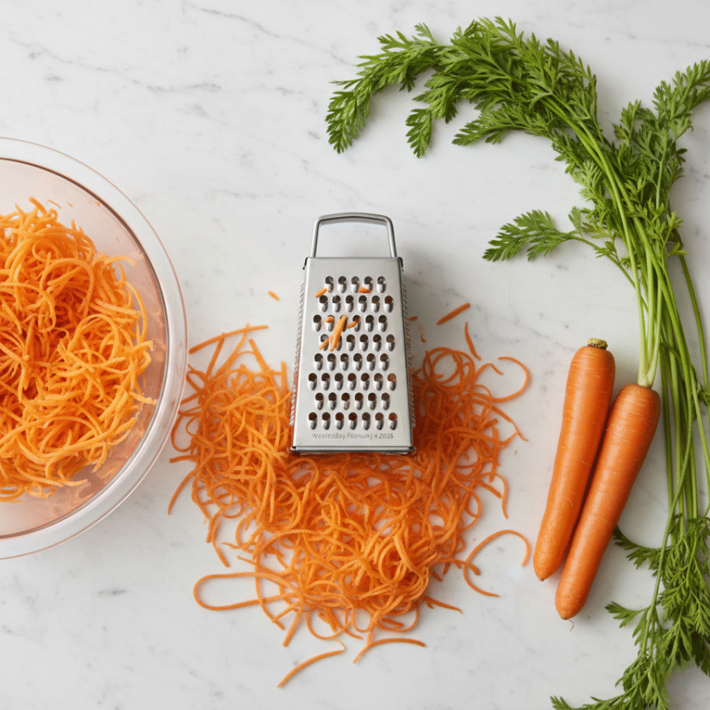 Grating Fresh Carrots