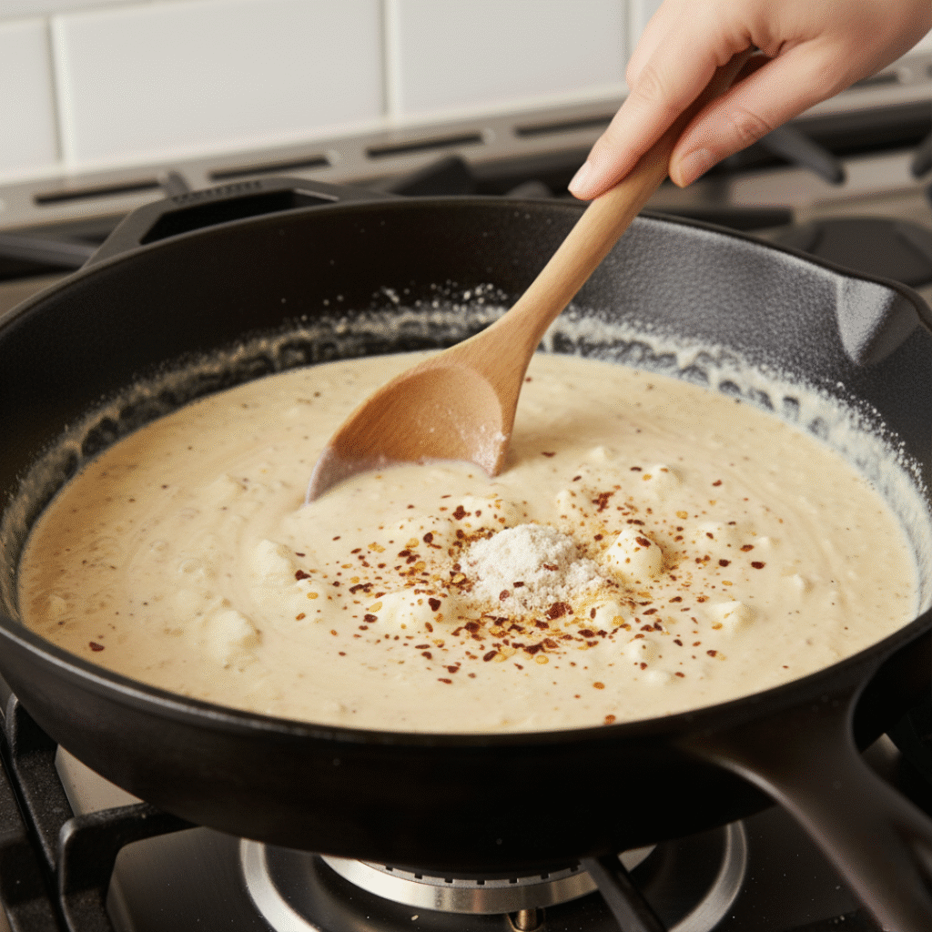 Add Spices and Thicken