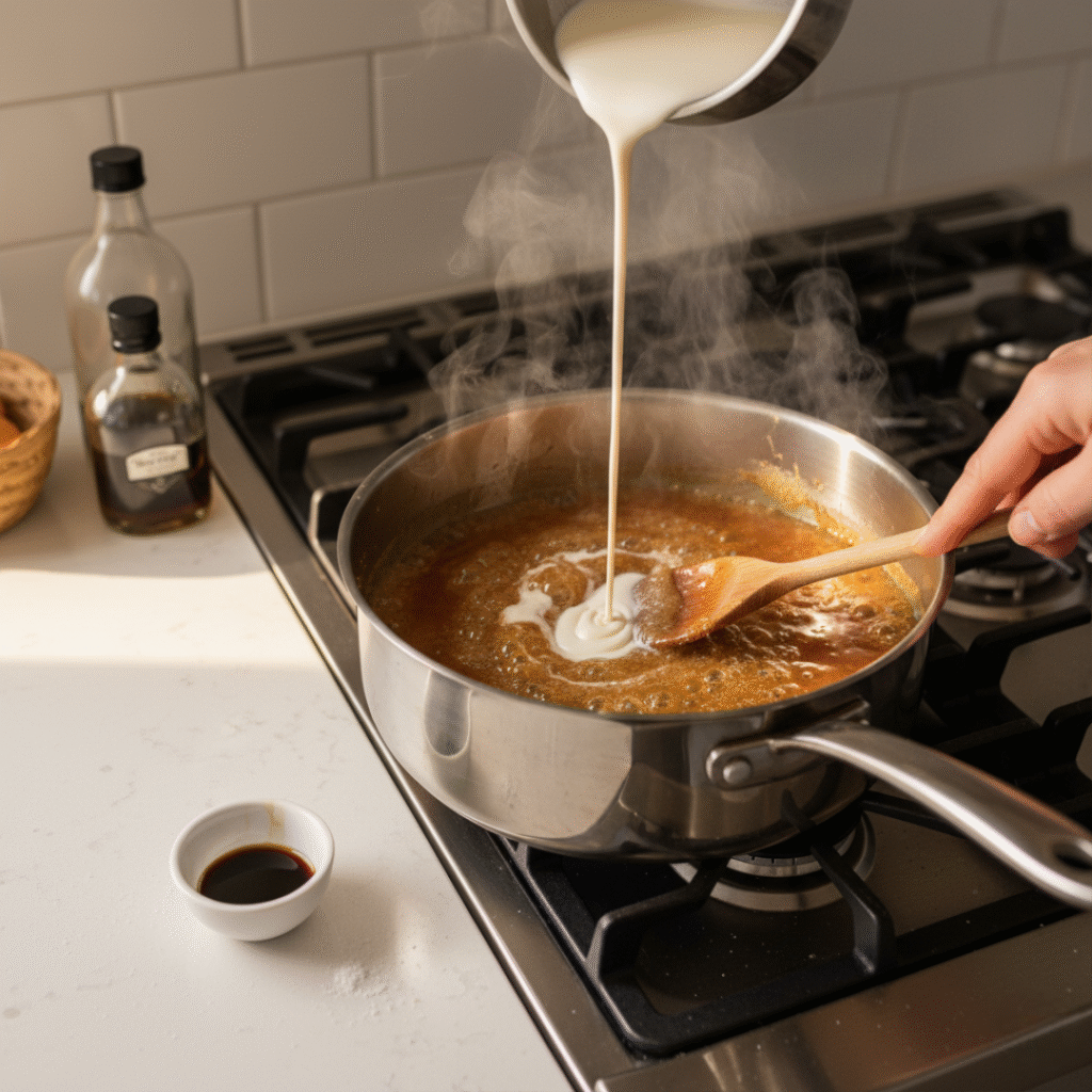 Make the Caramel Syrup