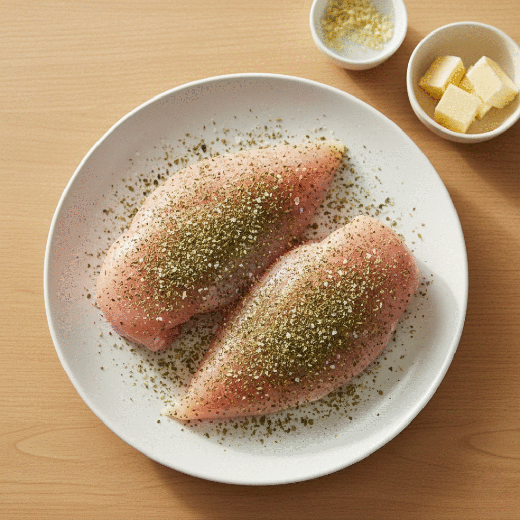 Seasoning the Chicken