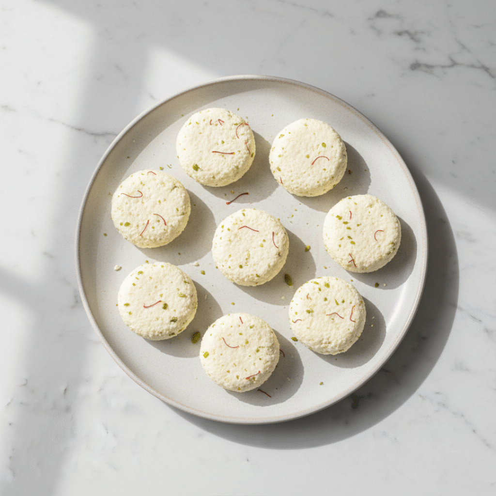 Shaping Rasmalai Patties
