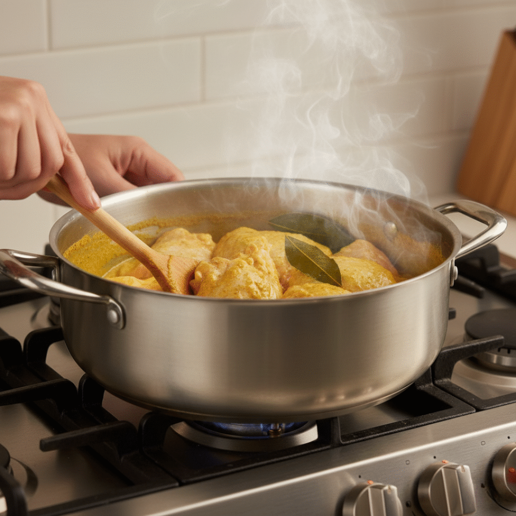 Add Chicken to the Paste