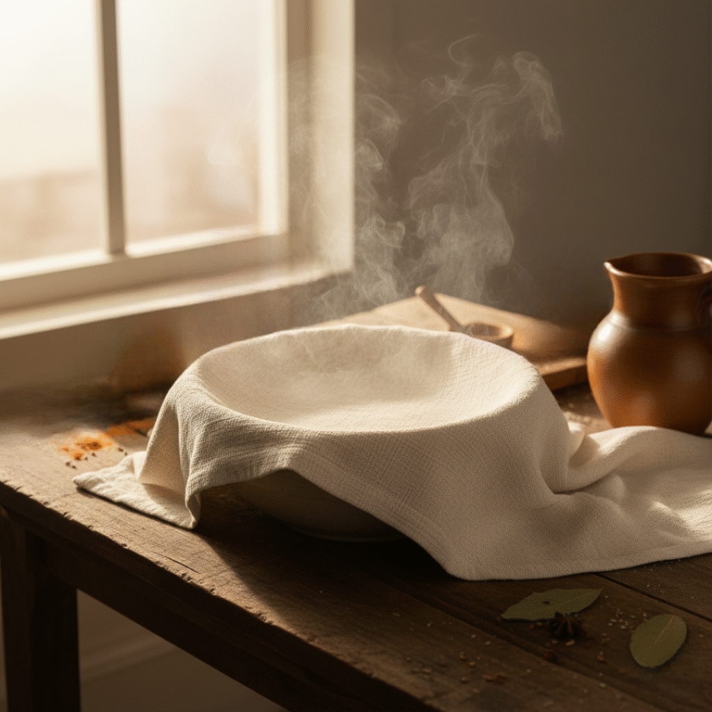 Fermentation — Covered Bowl (Warm Spot)