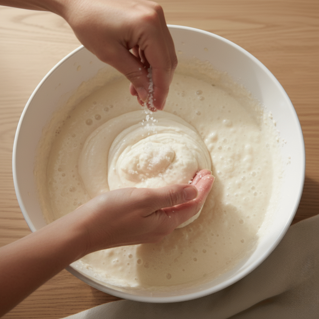 Mixing batters by hand