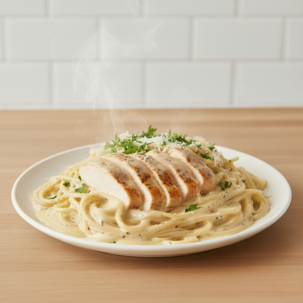 Creamy Chicken Spaghetti 