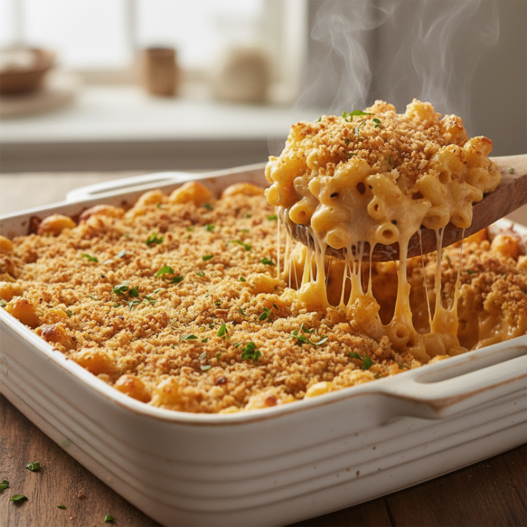 after baking macroni