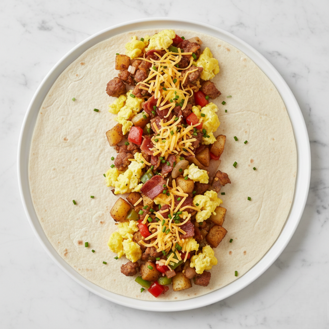 Adding Filling to Tortilla