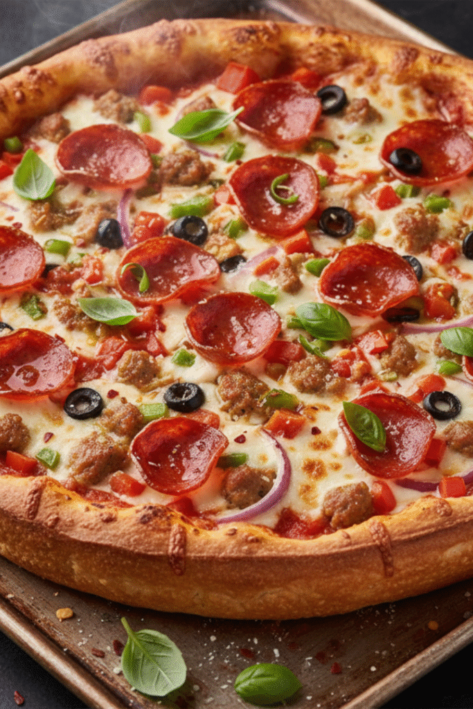 Chicago deep dish pizza