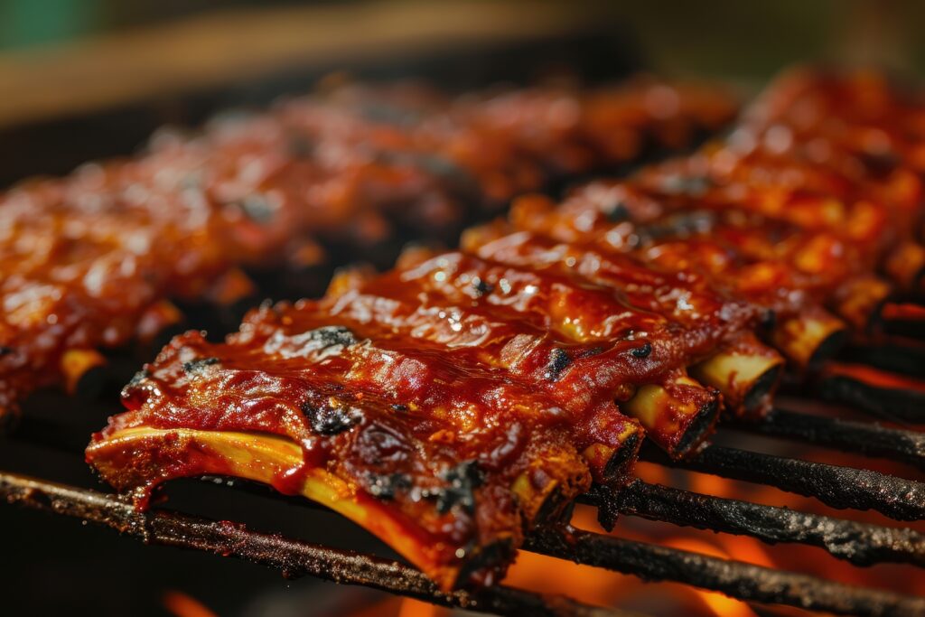 vecteezy delicious barbecue ribs on a grill 52996379 2