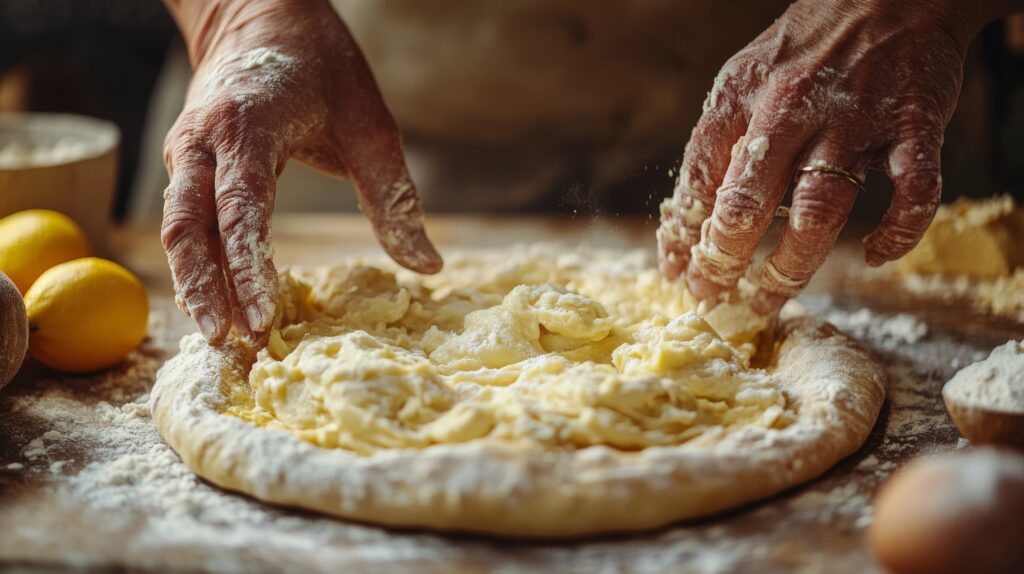 vecteezy hands kneading dough with fresh ingredients in a rustic 53794300