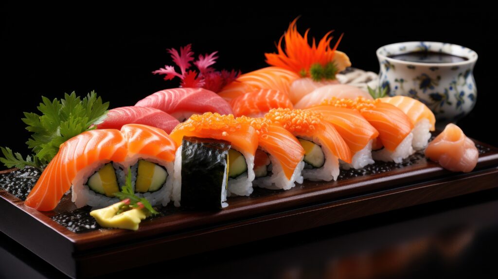 vecteezy sushi elegant beautiful fresh japanese culinary art 29623213