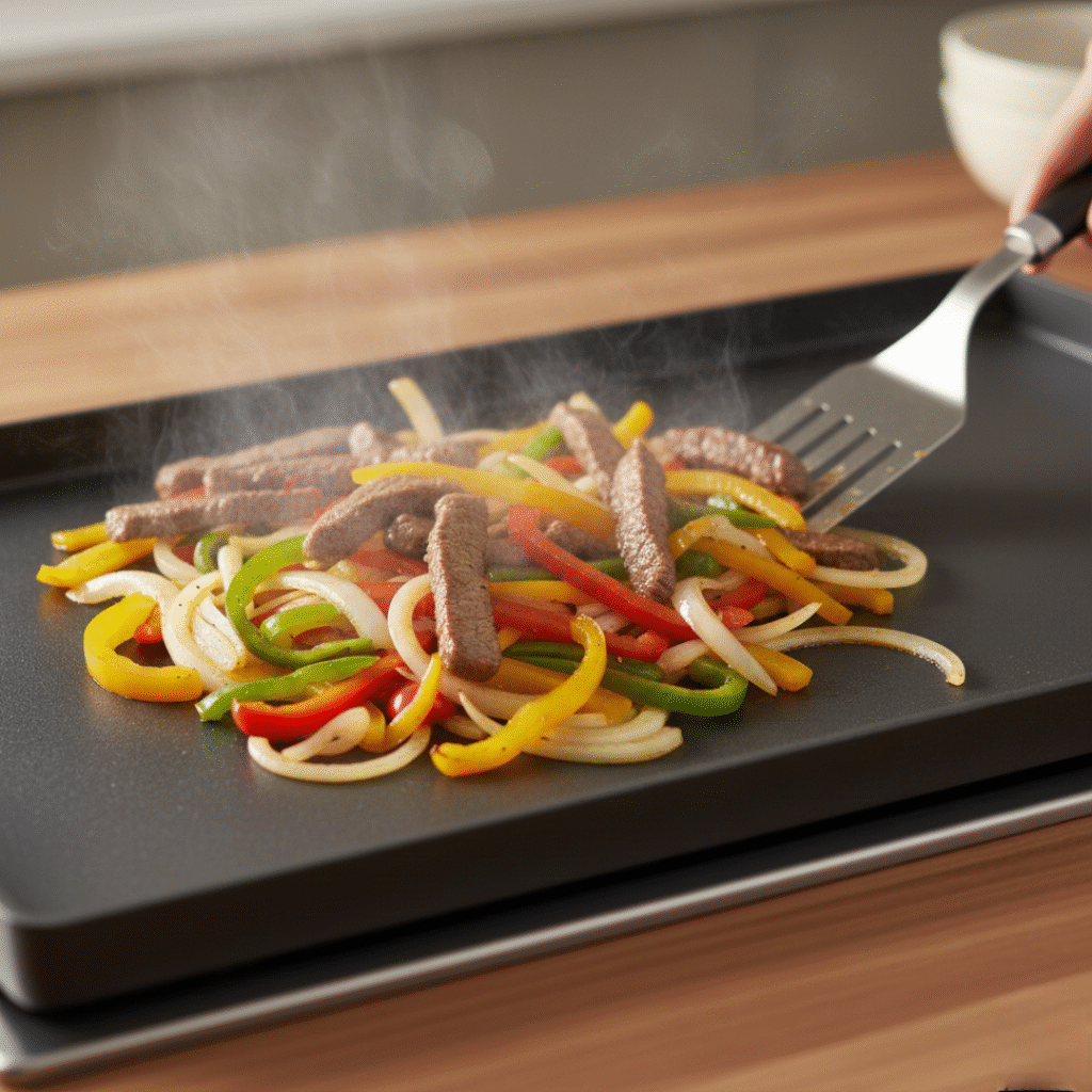 Combining Beef with Peppers and Onions