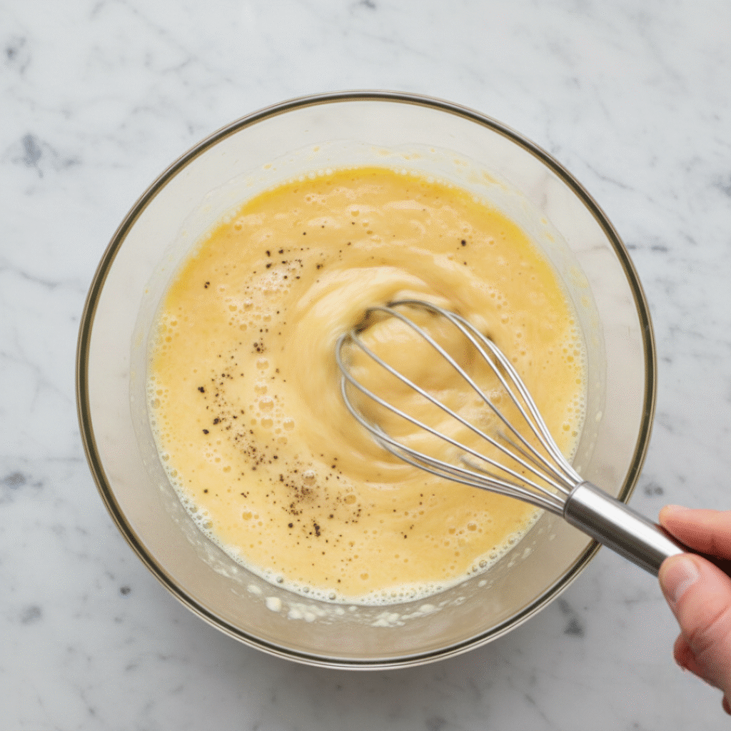 Whisking Eggs With Seasoning