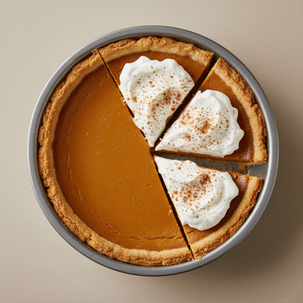Chilled Pie with Whipped Cream
