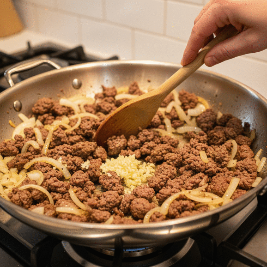 Cooking Onion and Garlic