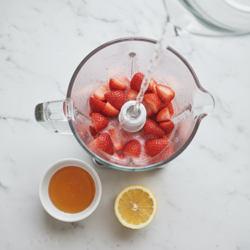 Adding Ingredients to Blender