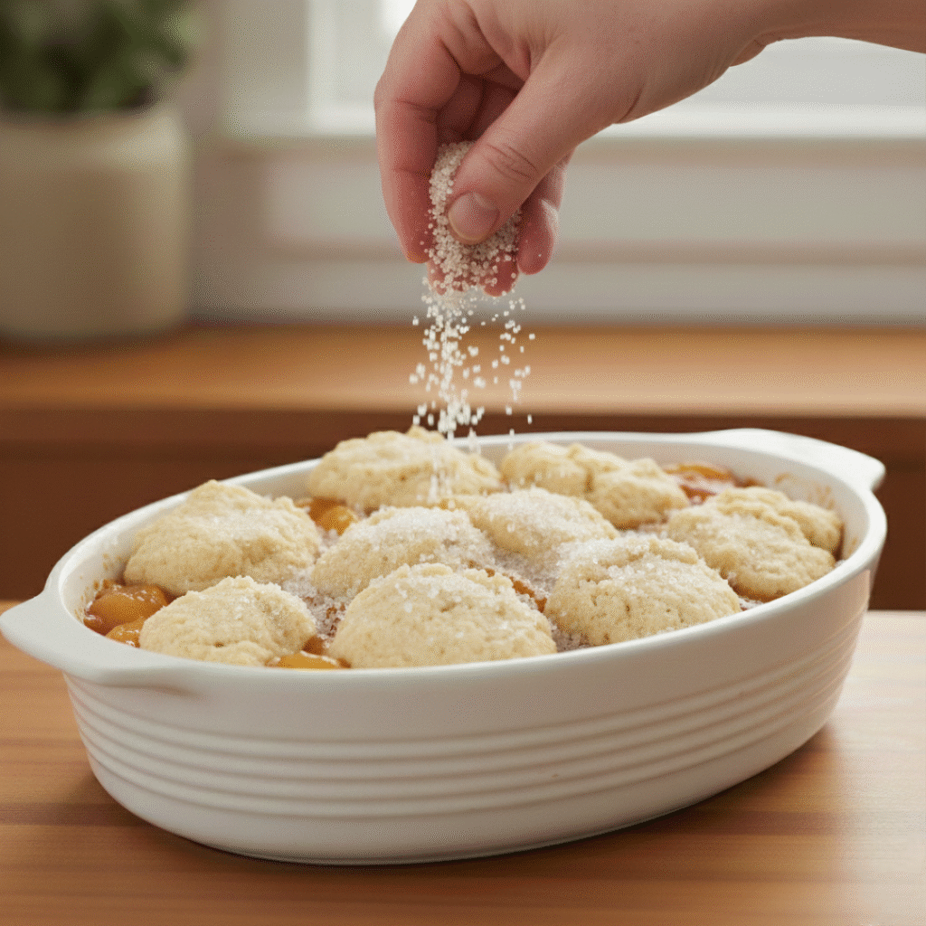 Sprinkling Raw Sugar