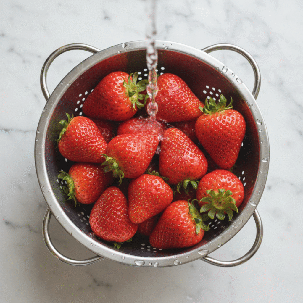 Washing Strawberries
