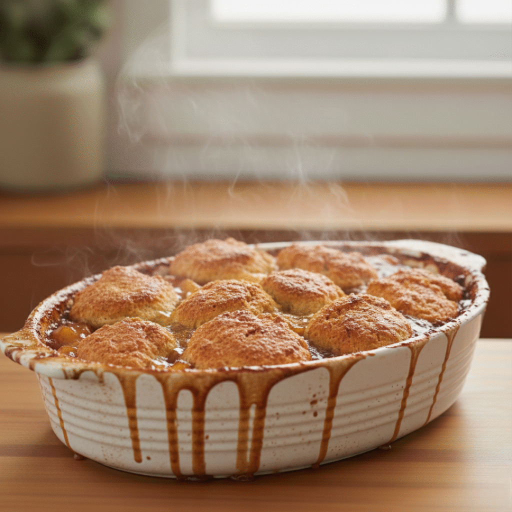 Baked Peach Cobbler