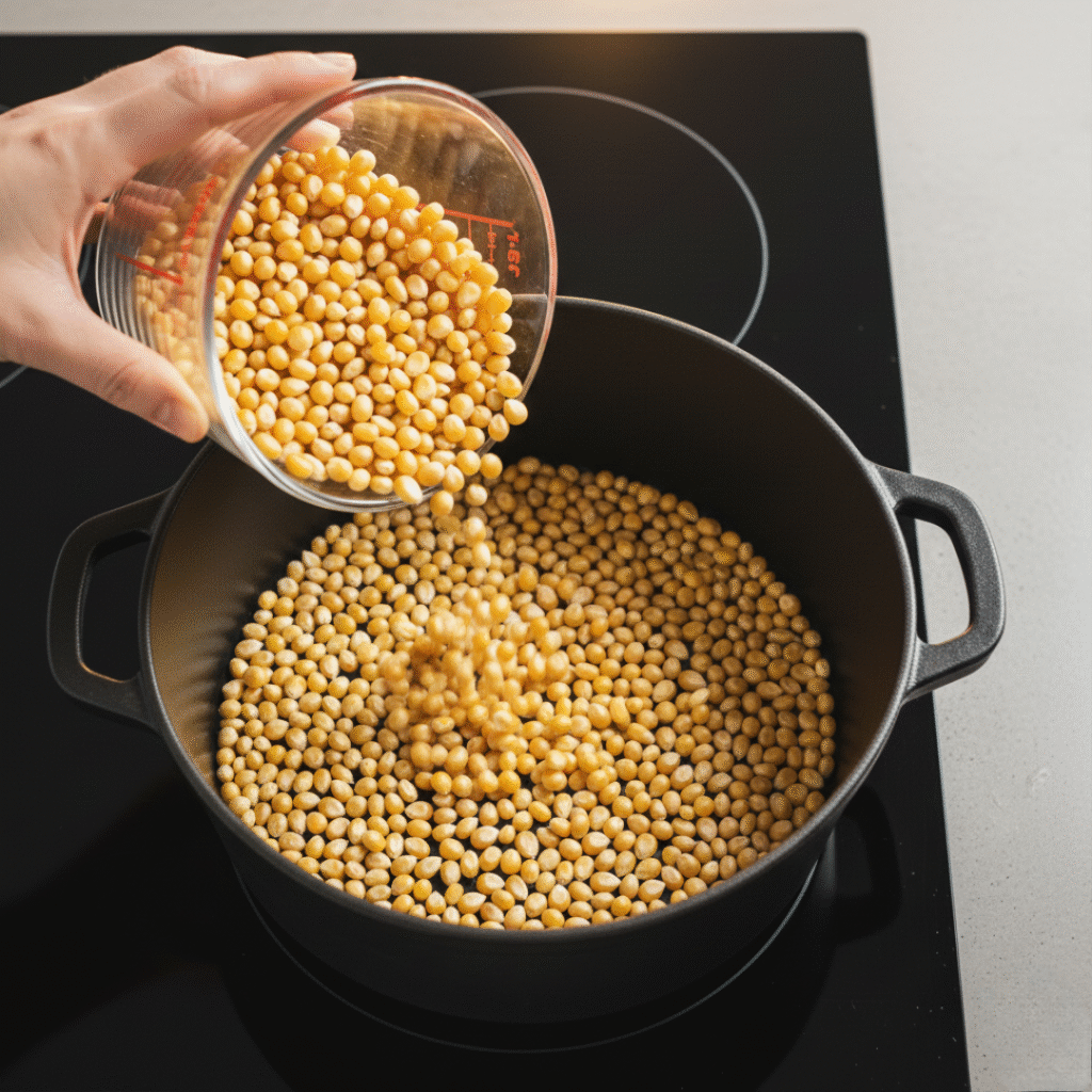 Adding Popcorn Kernels