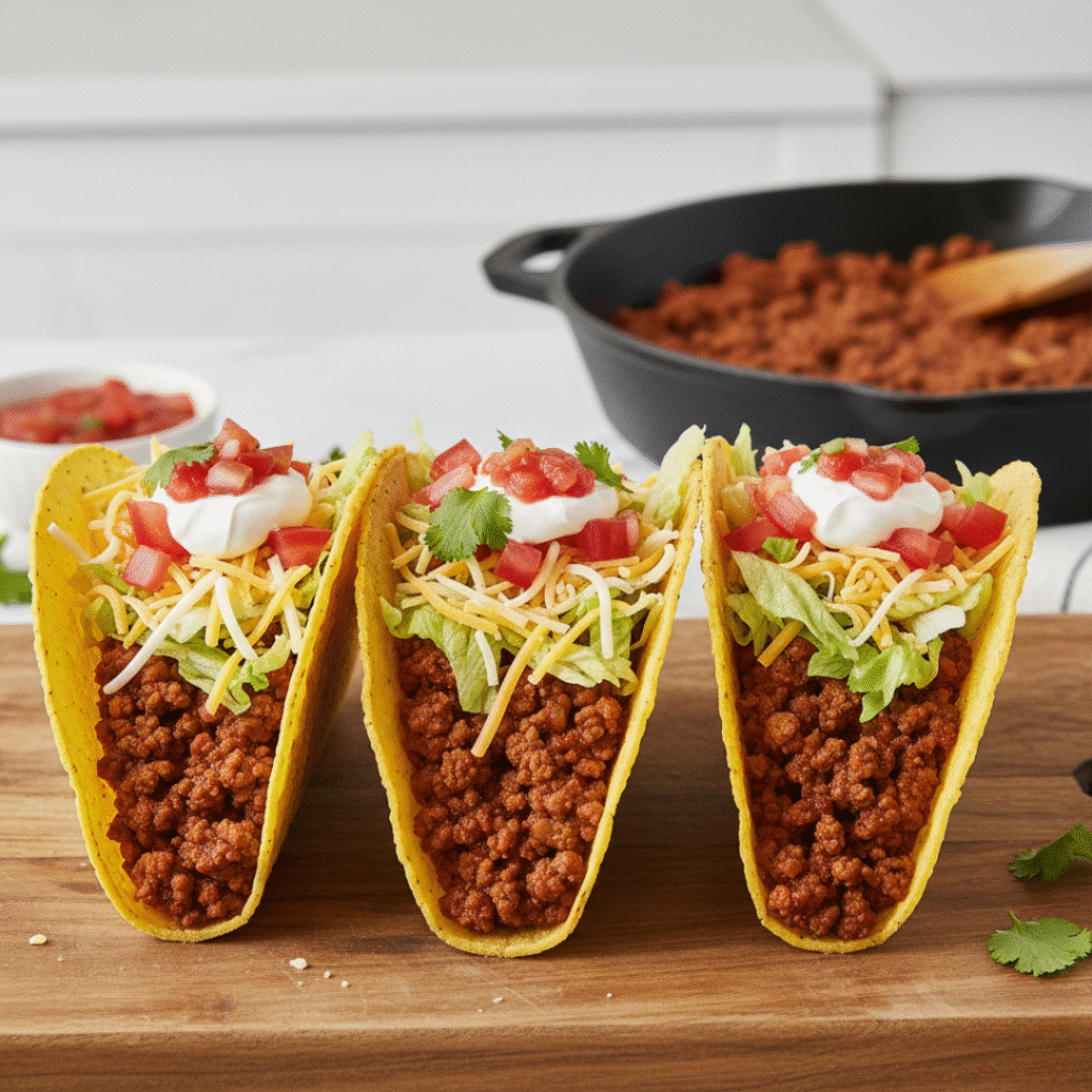 Assembling the Tacos