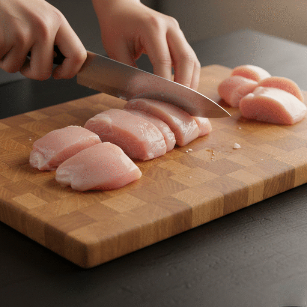 CUTTING THE CHICKEN (