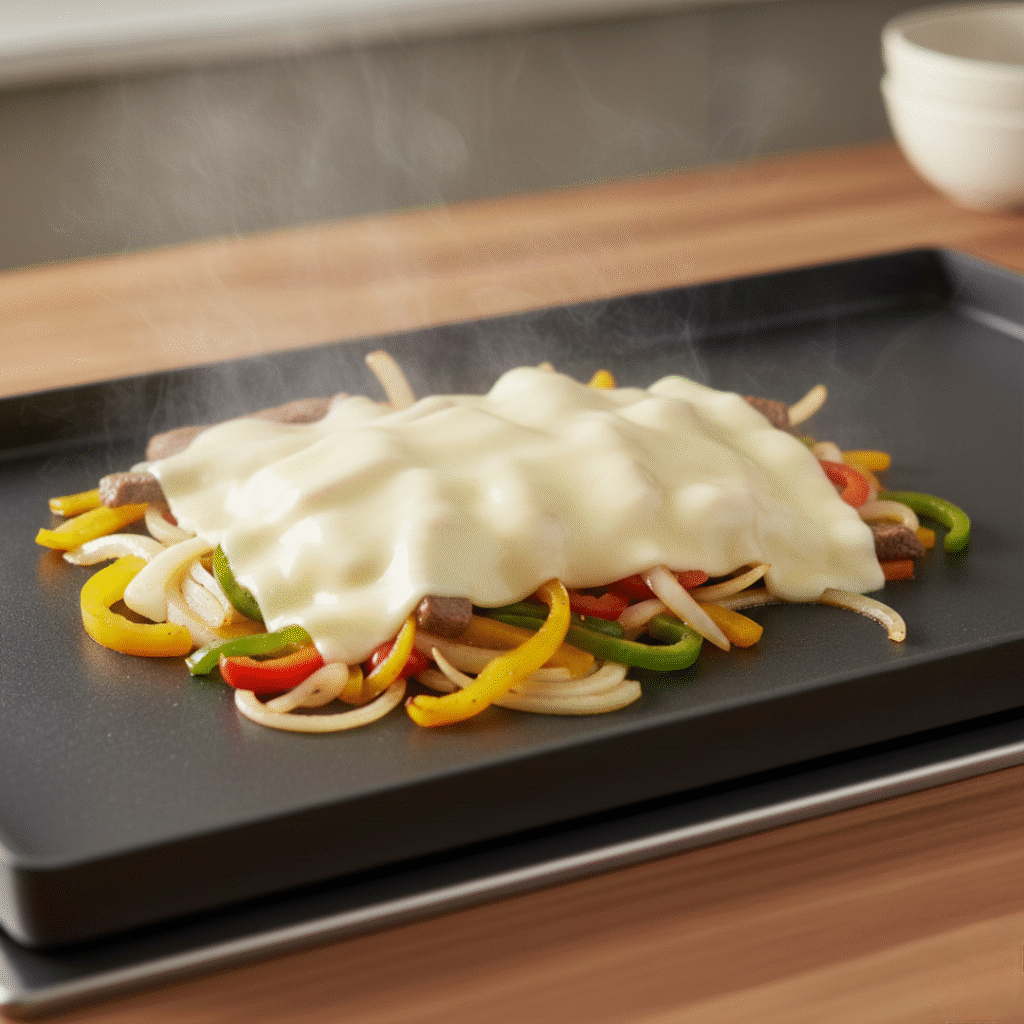 Melting and Coating with Cheese