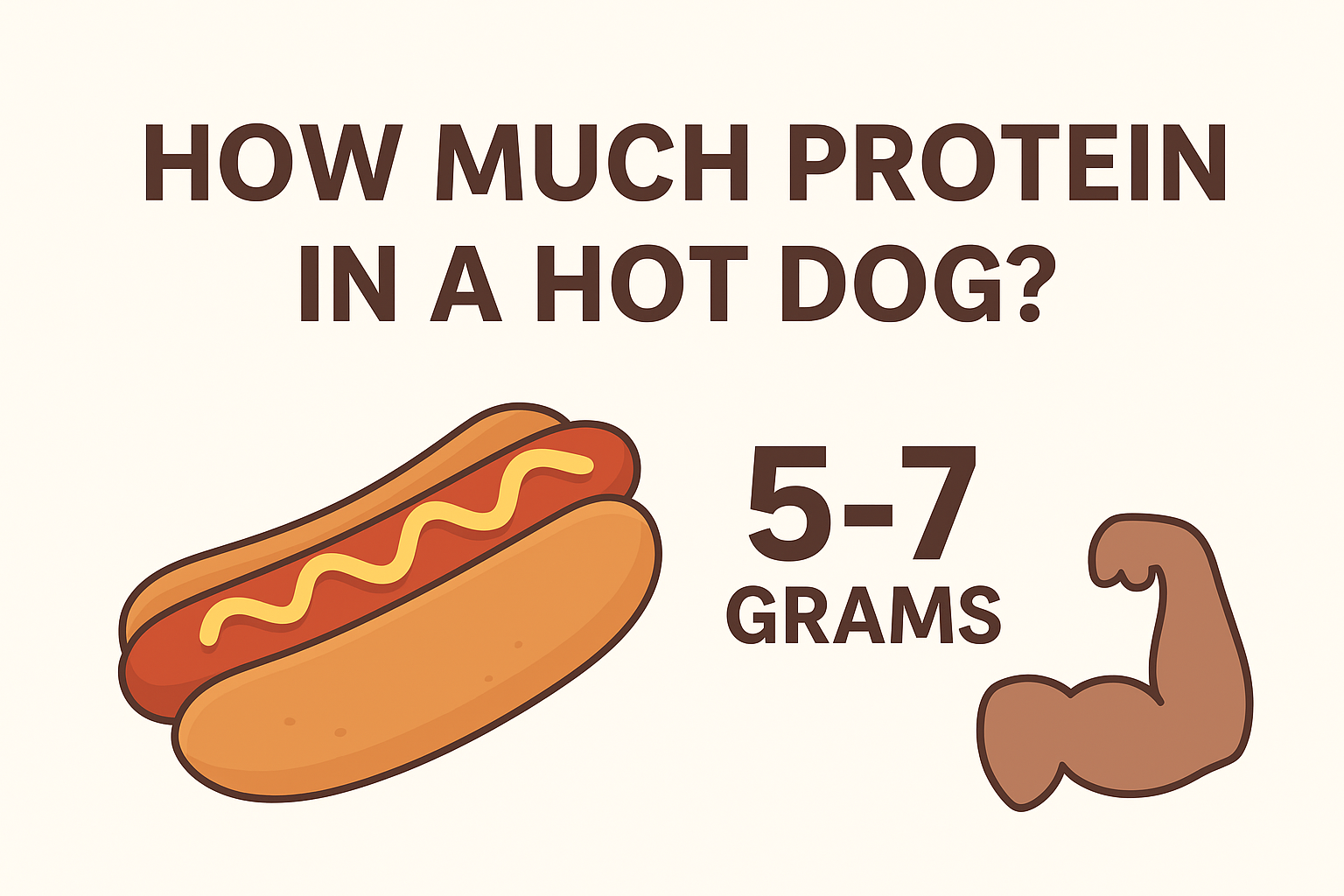 how much protein in a hot dog