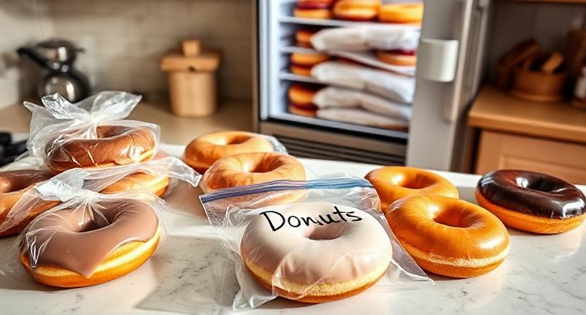 can you freeze donuts