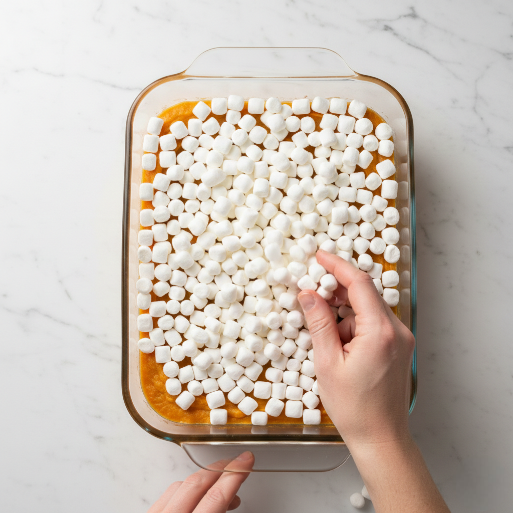 Adding Marshmallow Topping