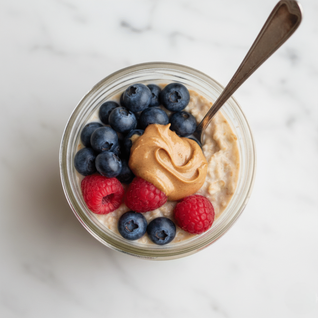 Overnight Oats (Berry & Nut Butter)