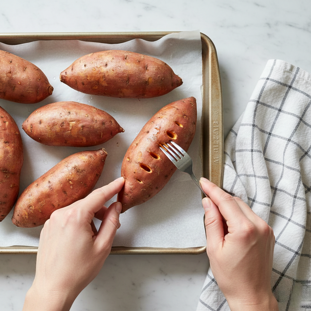 Poking Holes & Baking Prep