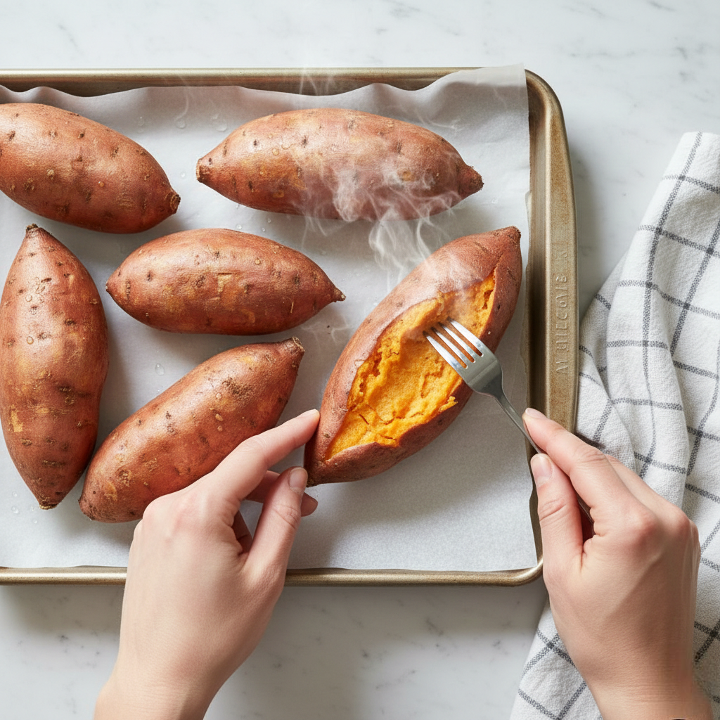 Baked Sweet Potatoes Ready
