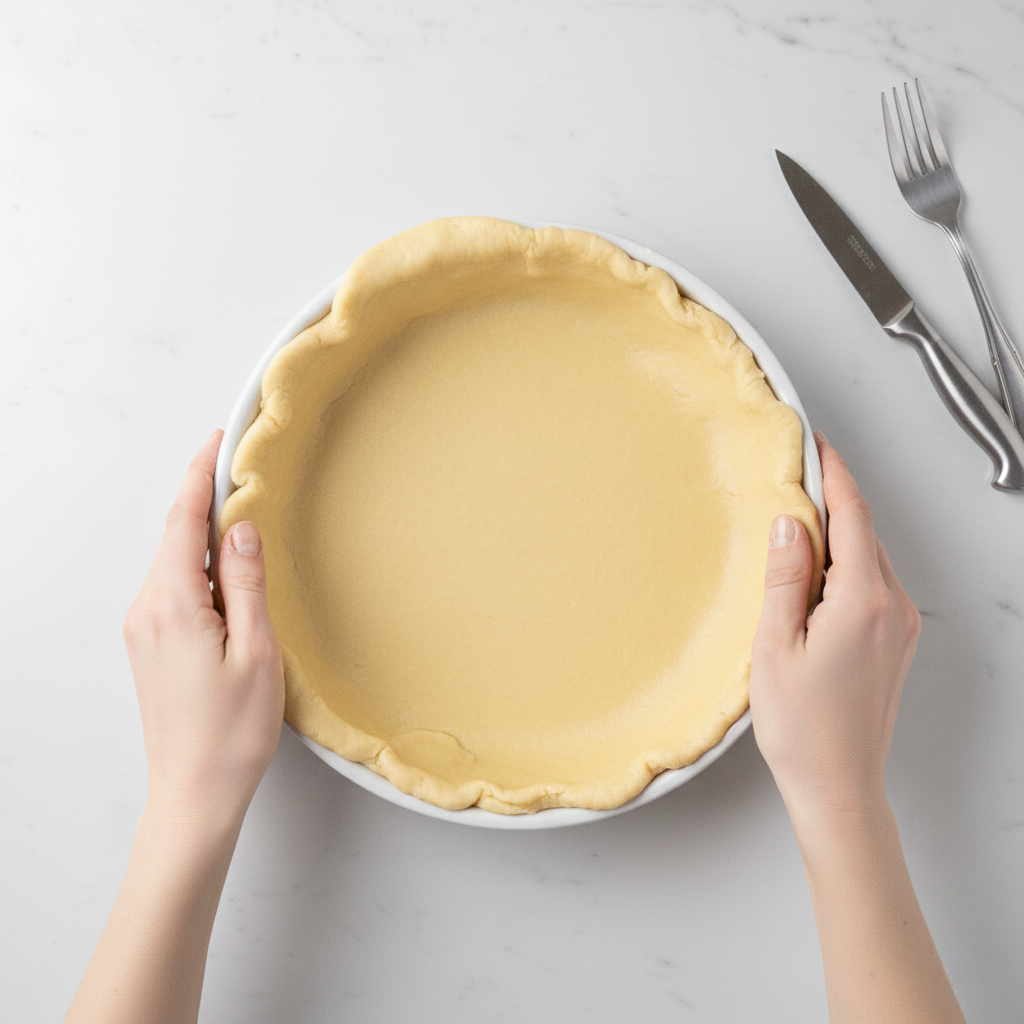 Placing Dough into Pie Dish