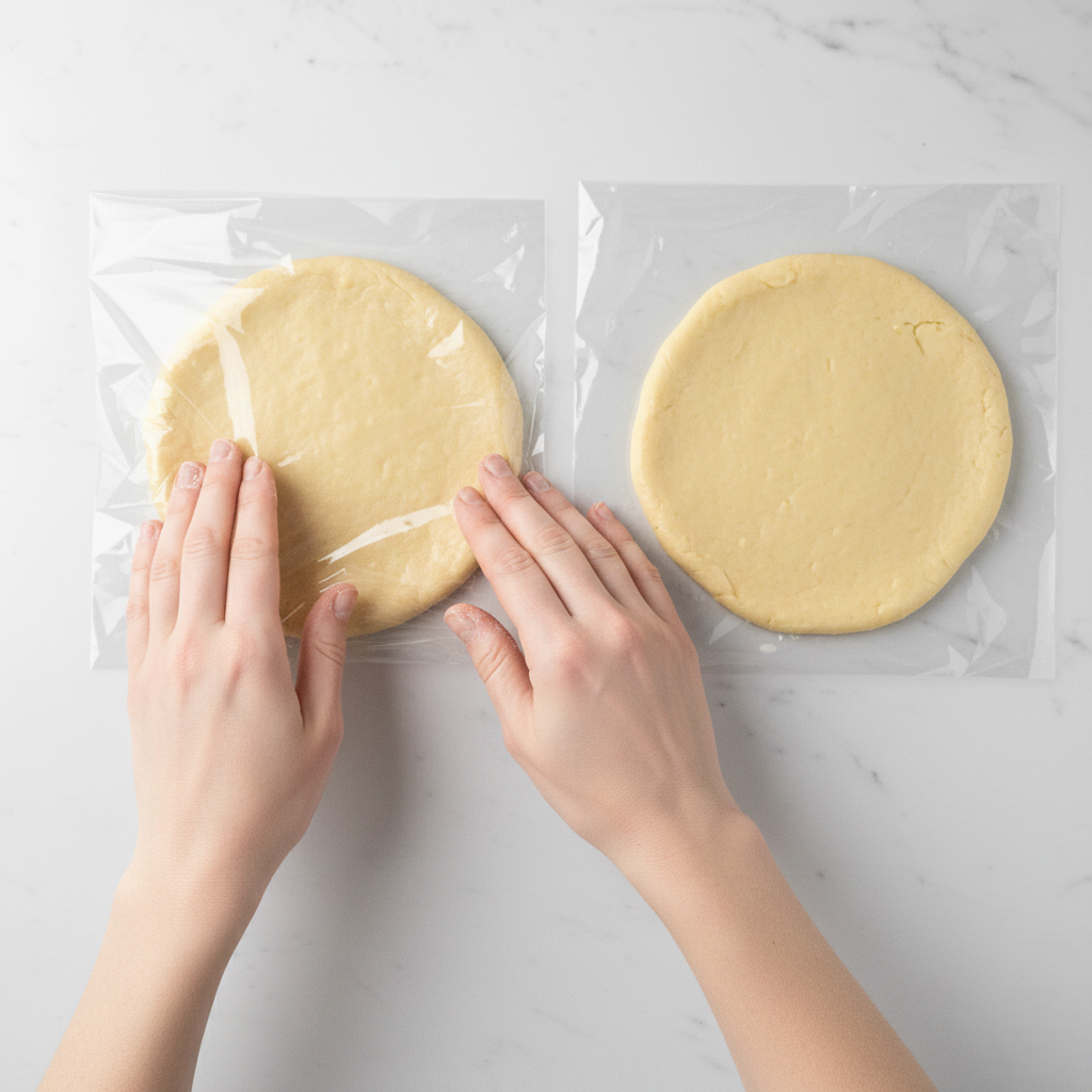 Forming and Wrapping Dough Discs