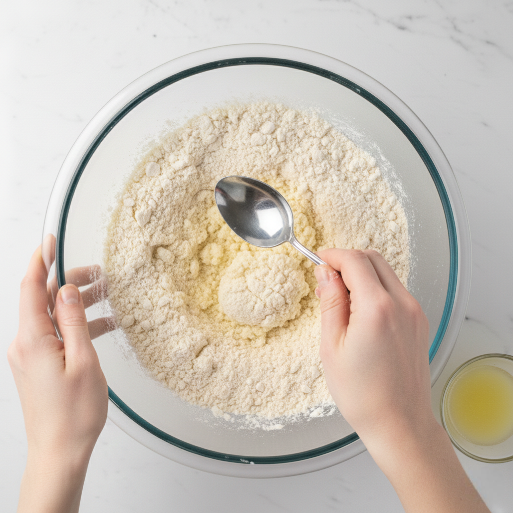 Adding Ice Water and Lemon Juice Gradually