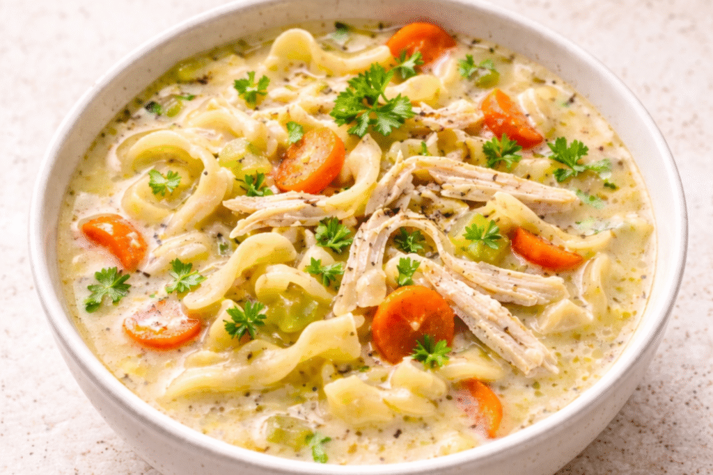 Creamy Chicken Noodle Soup