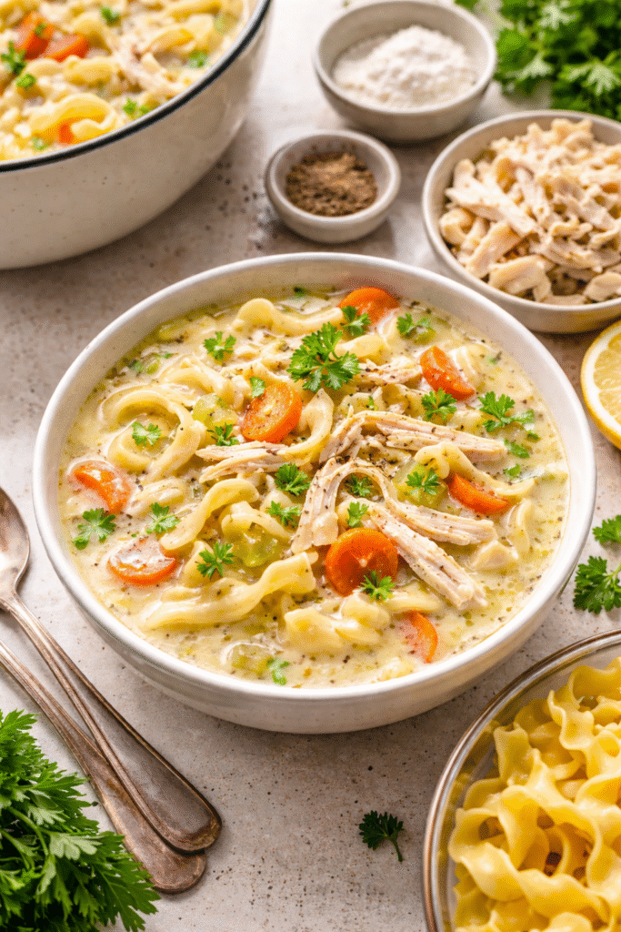 Creamy Chicken Noodle Soup