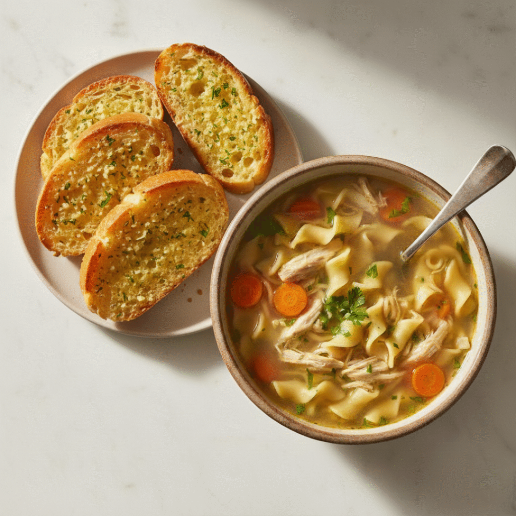 Garlic Bread with Soup