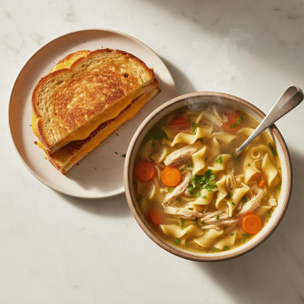 Grilled Cheese with Soup